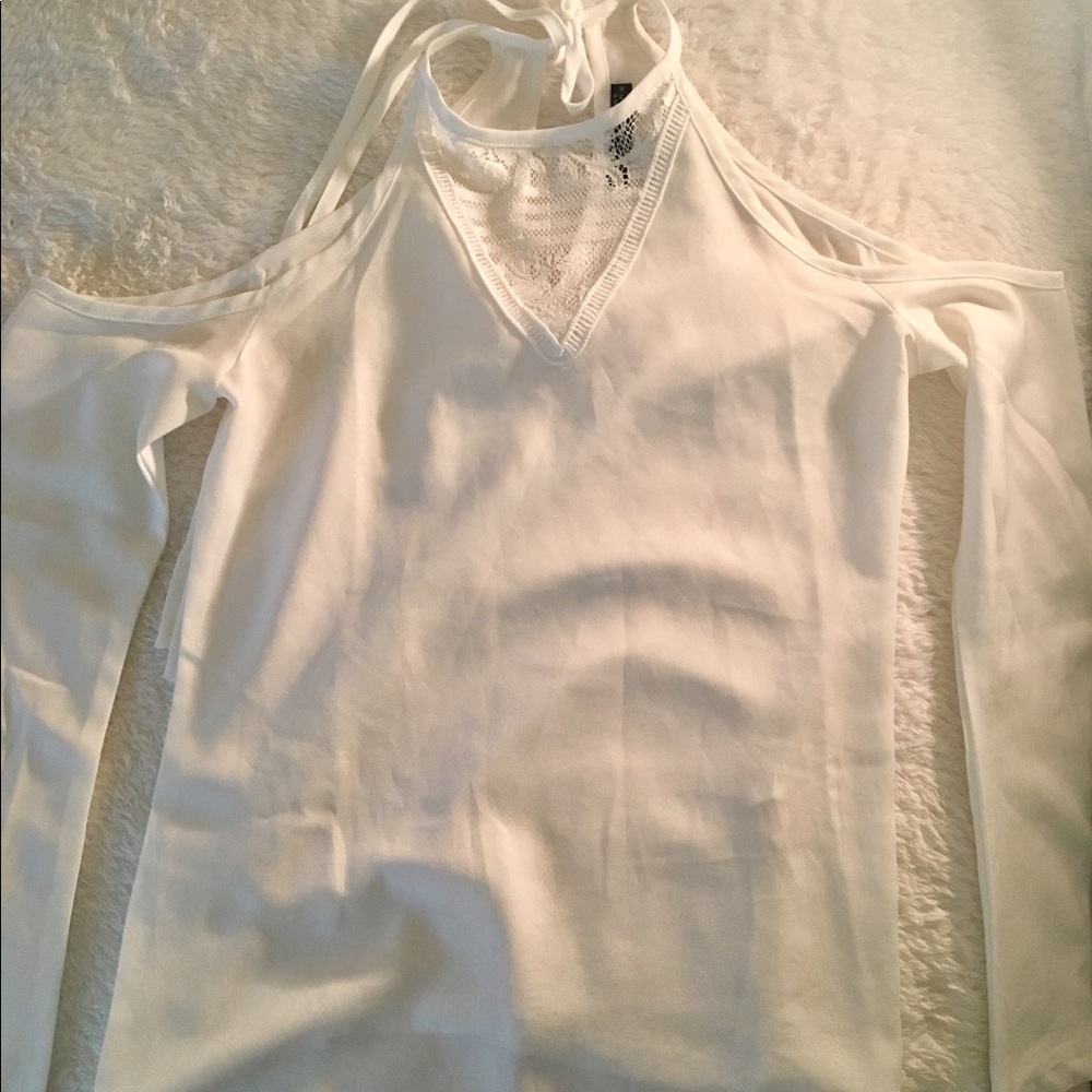 White off the shoulder top